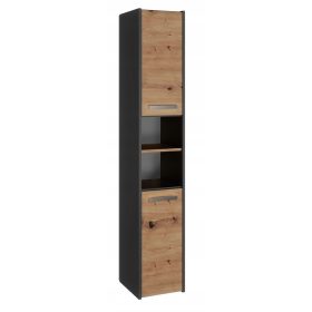    Mensola VMP MOBILE BAGNO 30 cm LIBRERIA A COLONNA 30 cm x 170 cm x 30 cm antracite, rovere artigianale