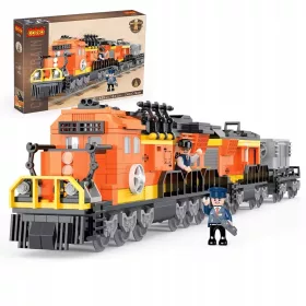    Cogo-Set di mattoncini per costruire treni merci per bambini dai 6 anni in su