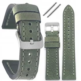    Cinturino per orologio in pelle Tekla T-098.011 verde 22 mm universale