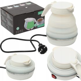    BOLLITORE ELETTRICO TURISTICO 0,6 L 600 W PIEGHEVOLE, PORTATILE DA VIAGGIO