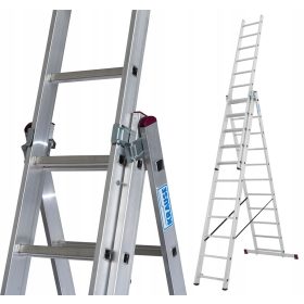  Scala Krause in alluminio 3 x 11 fino a 150 kg