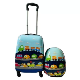  ESCAVATORE TRATTORE AUTO VALIGIA BAMBINI BAGAGLI + ZAINO