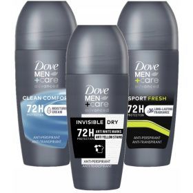  Dove Men+Care Antitraspirante roll-on 50 ml, tre tipi