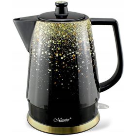 Bollitore elettrico Maestro MR-074-oro 1500 W 1,5 l nero