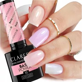    CLARESA BASE POWER 12 BASE IBRIDA SENZA ACIDI CON UNGHIE LIPGLOSS