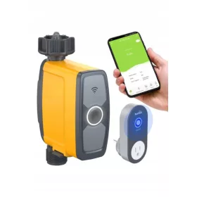    Programmatore di irrigazione WiFi intelligente a 1 zona RAINPOINT con hub + Smart TAG con logo OnVe Home per Home Assistant indispensabile