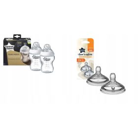    Tommee Tippee Biberon da 260 ml 5010415225207 + Ciuccio in silicone Tommee Tipee 6 mesi+