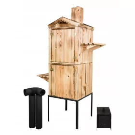    AFFUMICATORE da giardino con camino esterno set completo 180x60x60