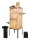  AFFUMICATORE da giardino con camino esterno set completo 180x60x60