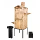  AFFUMICATORE da giardino con camino esterno set completo 180x60x60