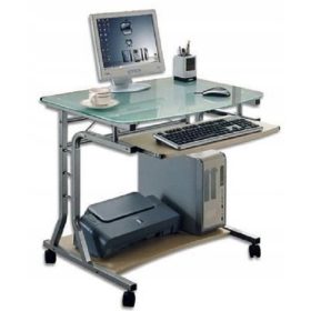    Scrivania rettangolare Techly CLP 80 x 60 x 75 cm, faggio chiaro