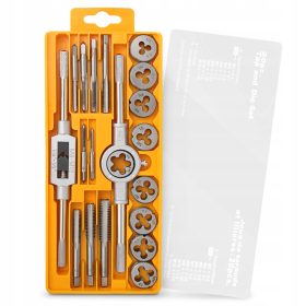   Set di maschi e filiere metriche Hi-Spec da 20 pezzi. Utensili per filettare e maschiare da M3 a M12