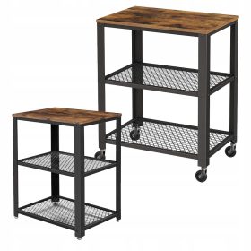    Tavolo rettangolare Songmics Vasagle 60 x 40 x 77,5 cm tonalità di marrone