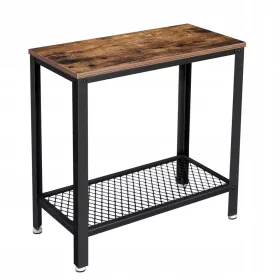    Console Songmics, sfumature di marrone, opaco, 60 x 60 x 30 cm