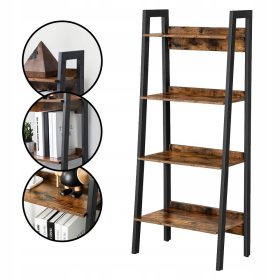    Scaffale Songmics Vasagle 56 cm x 137,5 cm x 34 cm tonalità di marrone