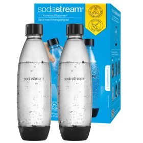    2x BOTTIGLIE SODASTREAM BOTTIGLIE SATURATORE BOTTIGLIA 1L CONFEZIONE DA DUE