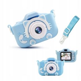    Fotocamera per bambini totalstore) cat_camera 5 Mpx tonalità di blu
