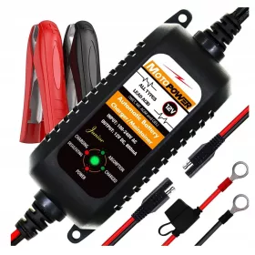    CARICABATTERIA A MICROPROCESSORE MOTOPOWER RADDRIZZATORE ELETTRICO 12V 800 MA