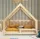  KrolikBeds Letto cottage, tetto piano, senza camino, 80 x 160 cm