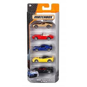   Mattel Matchbox Confezione da 5 veicoli in scala 1:64, collezione di 5 macchinine reali