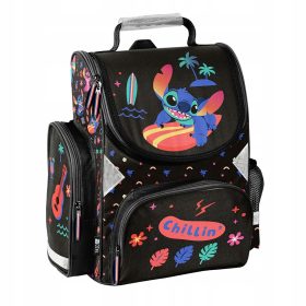    BORSA SCUOLA STITCH PASO PER RAGAZZA GRADO 1 2 3 NERO DISNEY