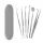  SET DI STRUMENTI DENTALI, SPECCHIO DENTALE, ISPETTORE, 6 pz.