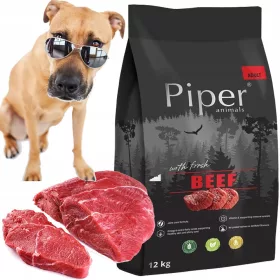    PIPER FRESH BEEF 12kg MANZO FRESCO e SECCO ALIMENTO SECCO PER CANI