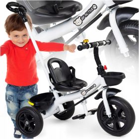    BE-ACTIVE.PL bicicletta a tre ruote Triciclo per bambini, cavalcabile, Nero, Blu