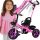  BE-ACTIVE.PL triciclo Bicicletta, triciclo per bambini, cavalcabile, Nero, Rosa