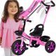  BE-ACTIVE.PL triciclo Bicicletta, triciclo per bambini, cavalcabile, Nero, Rosa