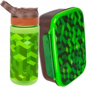    BOTTIGLIA ACQUA COOLPACK 420 ml CITY JUNGLE + CONTENITORE COLAZIONE COOLPACK GAMER