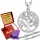 Catena in argento 925 Albero della felicità per donna Zirconi cubici incisi AAA