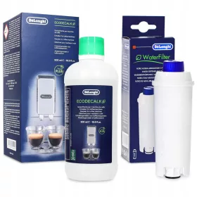    Inserto filtro De'Longhi ECAM 1 pz + Decalcificante per macchina per caffè espresso DeLonghi EcoDecalk 500ml