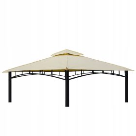  Tenda da giardino con tetto a padiglione 3x3 Beige