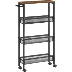    Carrello carrello da cucina 4 livelli ripiano nicchia stretta su ruote ripiano soppalco + E1 AMAZON FLAP CARTONE 300x230x100mm 20pz