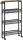  Carrello carrello da cucina 4 livelli ripiano nicchia stretta su ruote ripiano soppalco + E1 AMAZON FLAP CARTONE 300x230x100mm 20pz