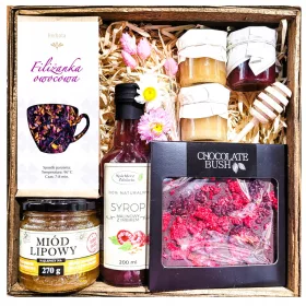    CESTINO REGALO REGALO REGALO PER UN INSEGNANTE PER UN COMPLEANNO FIORI DI LAMPONE