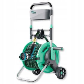    TUBO GIARDINO 3/4 30m FLESSIBILE SU CARRELLO, SET AVVOLGENTE ESTENSIBILE NOCTON