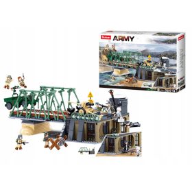    BLOCCA LA SPEDIZIONE DELL'ESERCITO DELLA SECONDA GUERRA MONDIALE SUL PONTE 769 EL. + Certificato "Costruttore di Super Blocchi".