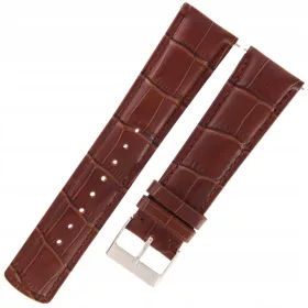    TEKLA KQ20 - Coccodrillo - 23 mm - Marrone - Cinturino per orologio in pelle