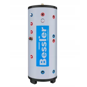    Bollitore ACS in acciaio inox da 200 l DOPPIO serpentino 3,5 m²