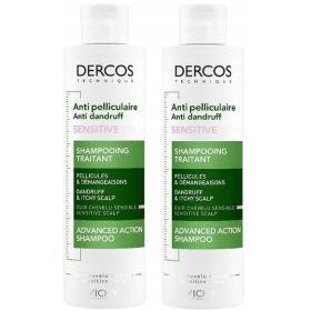   2x VICHY DERCOS Shampoo Antiforfora per Cuoio Capelluto Sensibile 200 ml