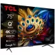  TCL 75C655 TV QLED Pro 4K UHD Google TV 60 Hz DVB-T2 da 75"