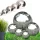  SFERE DECORATIVE PER SPECCHI DA GIARDINO, ACCIAIO INOSSIDABILE, DECORAZIONE DA GIARDINO, 6 PZ!