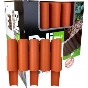    Bordo da giardino in plastica Prosperplast 270 cm x 24 cm arancione