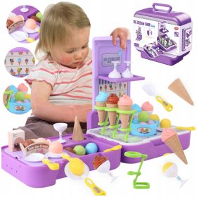    GELATERIA NEGOZIO VALIGIA CON CUCINA GELATO NEGOZIO PASTICCERIA PORTATILE 3in1