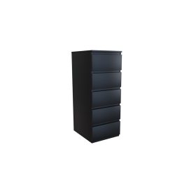  Cassettiera Akord W5 NERO 40 x 40 x 111 cm nero opaco
