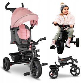    BICI A TRE RUOTE 2in1, GIREVOLE, REGOLABILE, CON VISIERA LIONELO HAARI