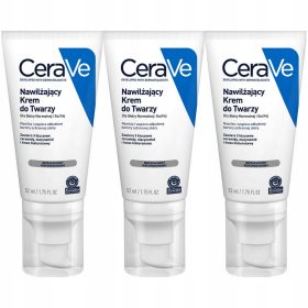   CeraVe Crema Idratante Viso Giorno e Notte 3 x 52ml per Pelle Normale e Secca