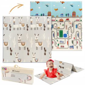    TAPPETINO EDUCATIVO IN SCHIUMA PIEGHEVOLE PER BAMBINI, GRANDE XXL 180x200